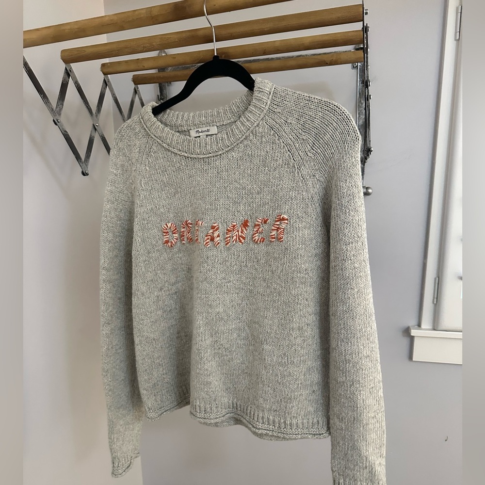 Cutest gray sweater. Worn once.